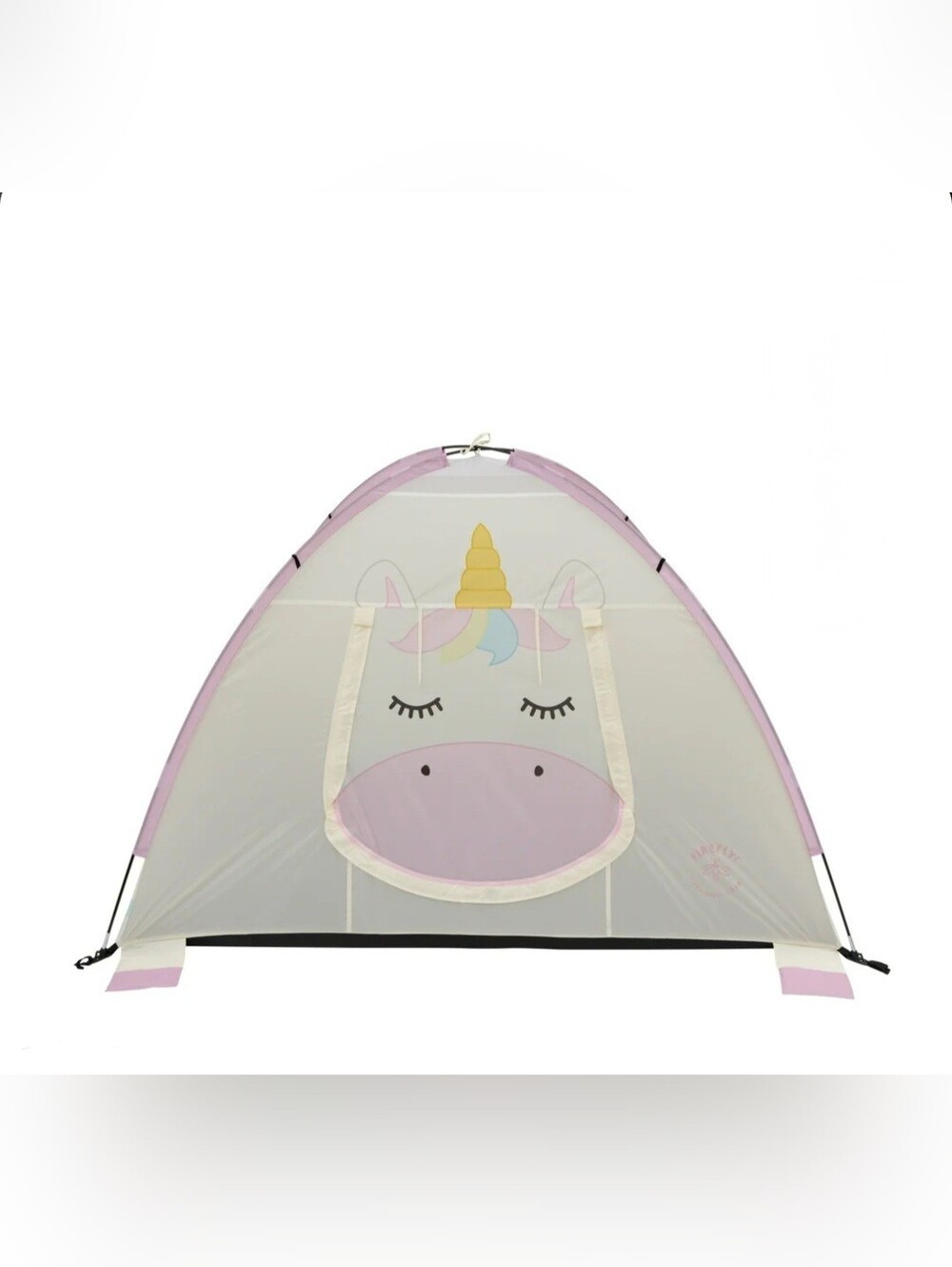 Firefly Outdoor Gear Kid's Unicorn Camping Tent - Off-White/Pink